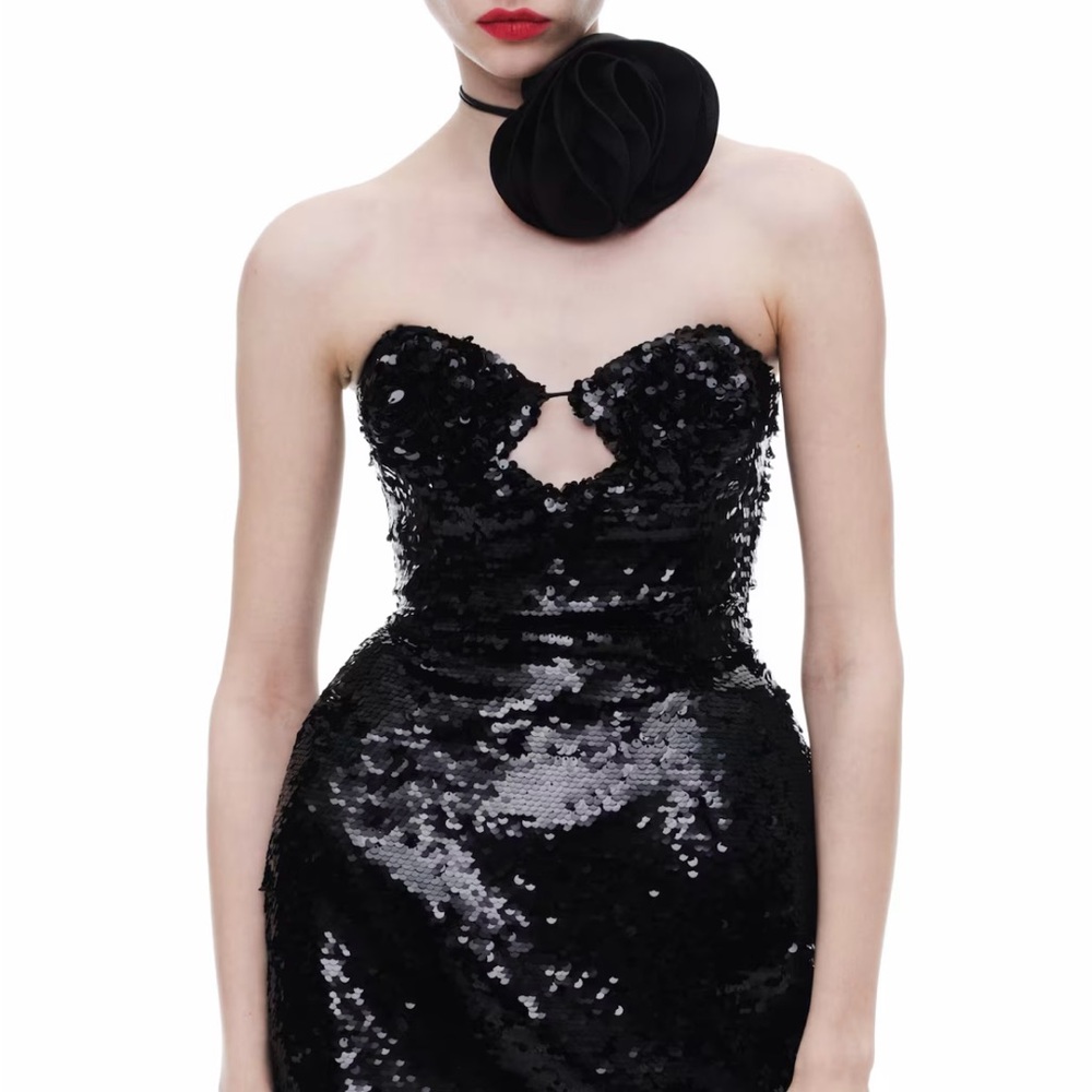 Elegant Black Sequin Dress annamariagierczak87@gmail.com